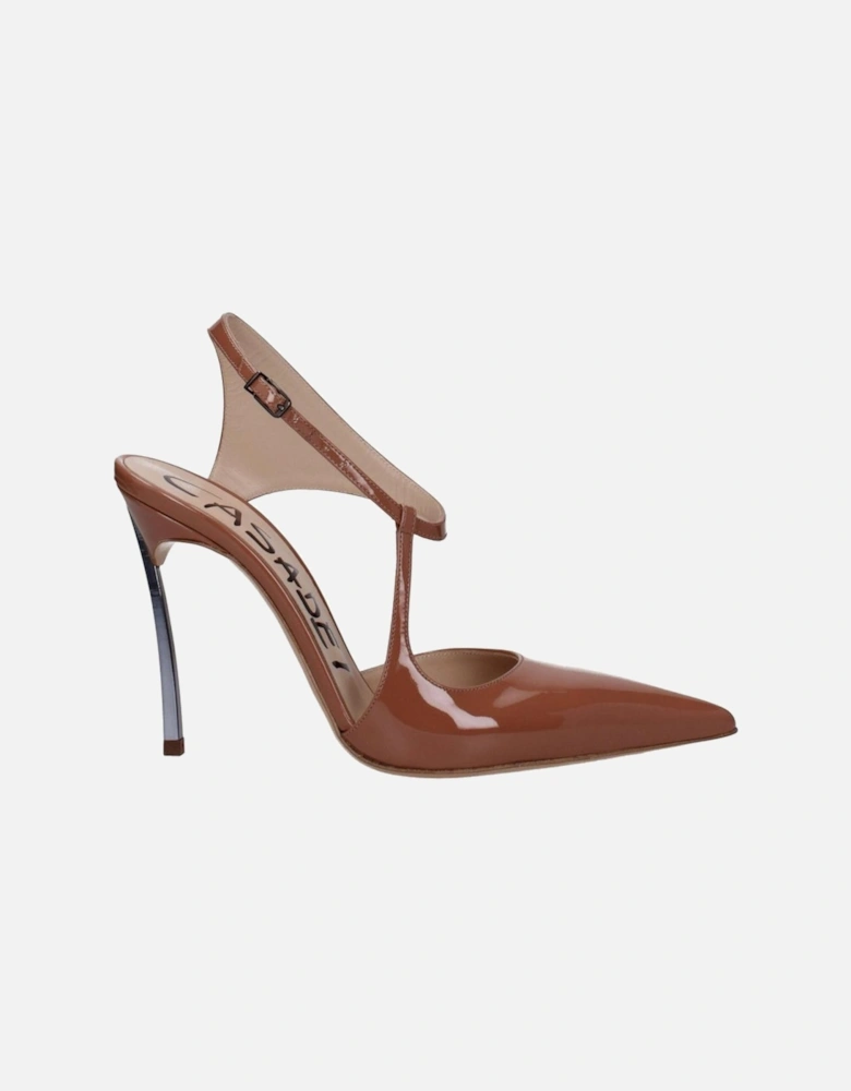 Patent Leather Pointy Toe High Heel Sandals Women - Pink