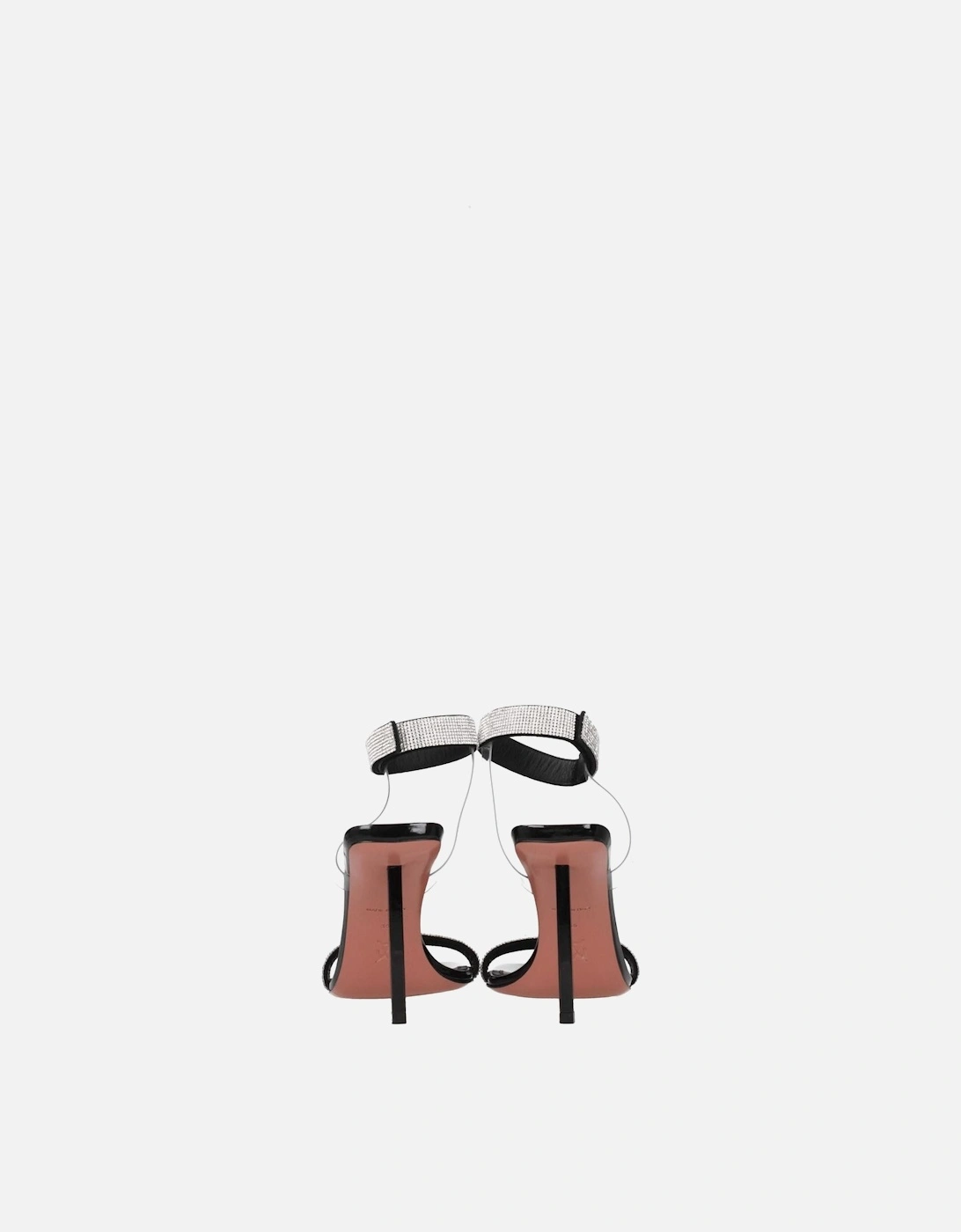 Rhinestone Embellished High Heel Open Toe Sandals Women - Black