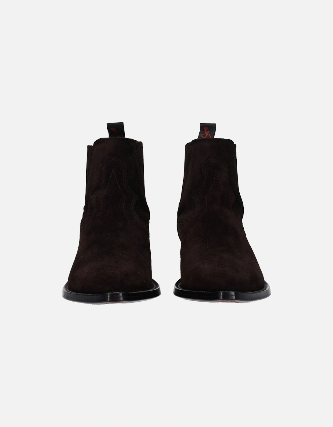 Suede Pointy Toe Ankle Boots Women - Brown