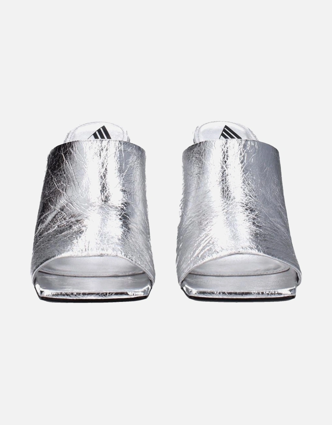 High Heel Open Toe Leather Sandals Women - Gray