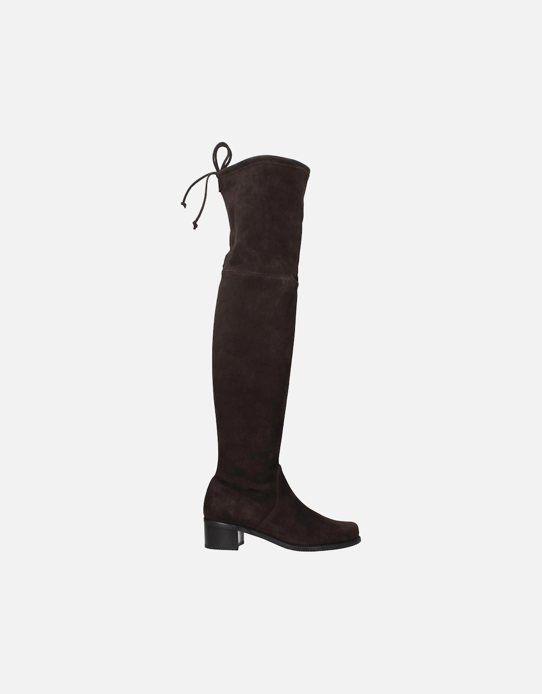 Suede Mid Heel Vintage Effect Boots Women - Brown, 6 of 5