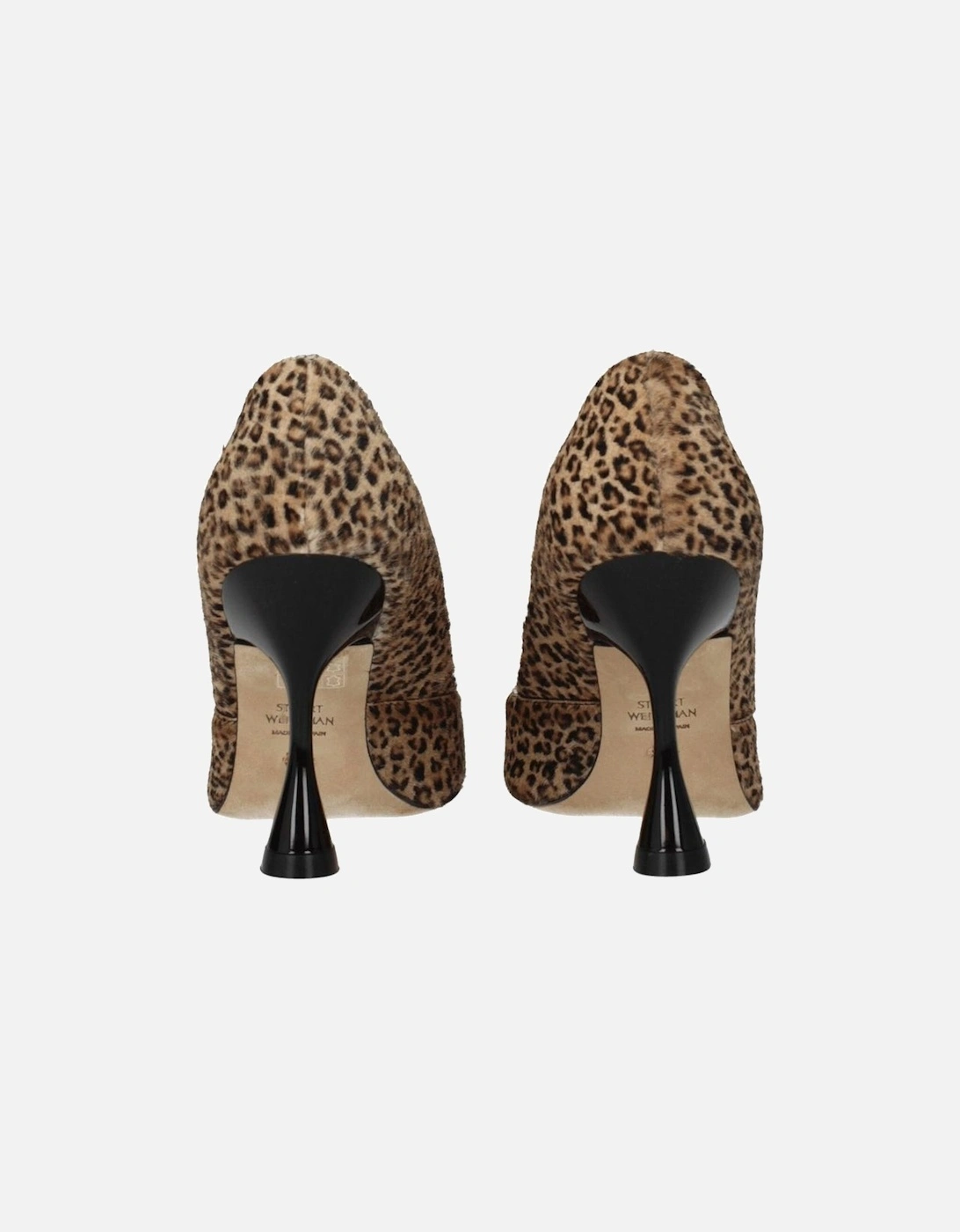 Pony Skin High Heel Pointy Toe Pumps Women - Beige Brooches