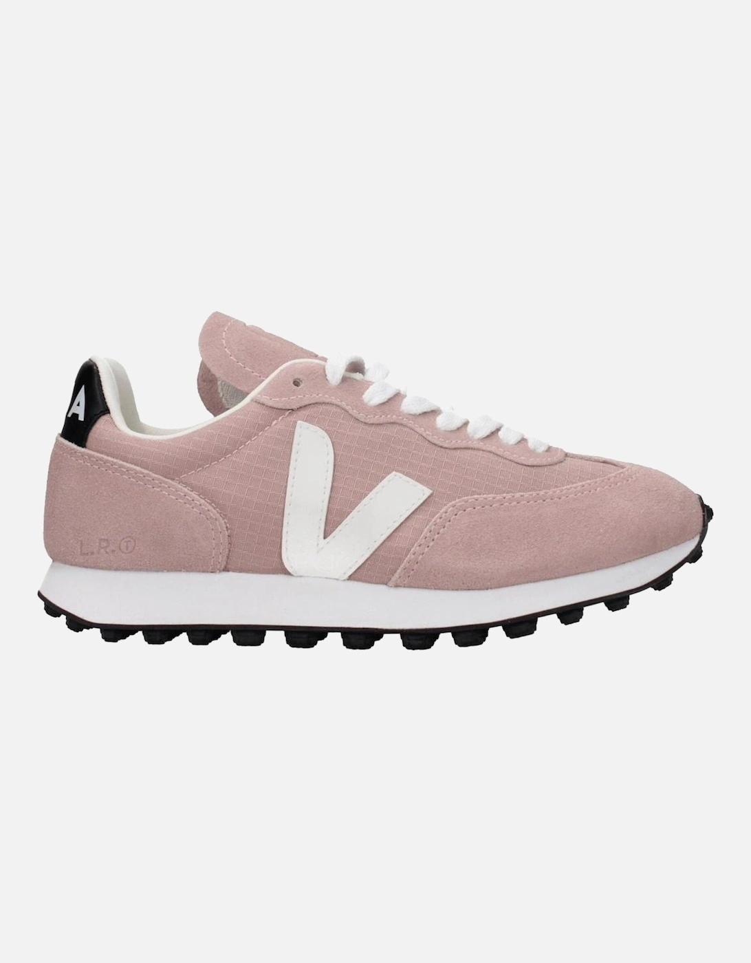 Suede Lace-Up Sneakers with Logos Women - Pink, 6 of 5