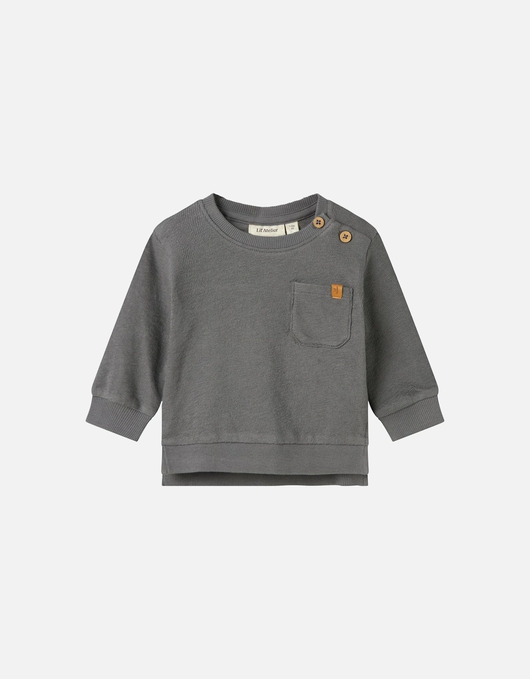 Baby Boys Sweat Top - Poppy Seed, 2 of 1