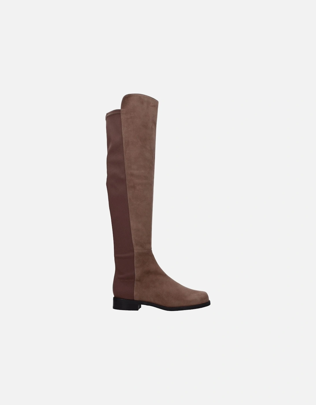 Suede Low Heel Casual Boots Women - Brown, 6 of 5