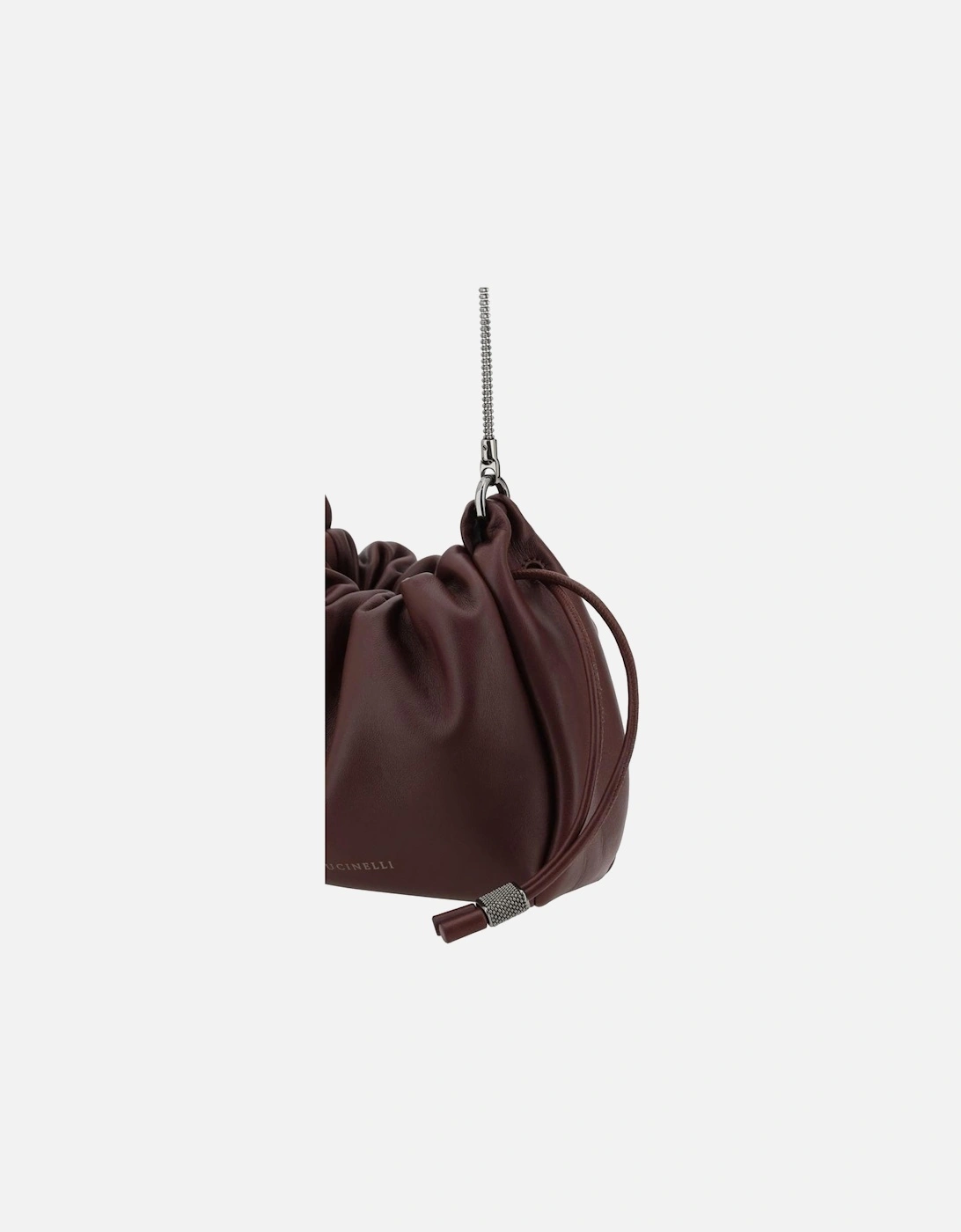 Bucket Mellow Mini Leather Shoulder Bag Women - Bordeaux