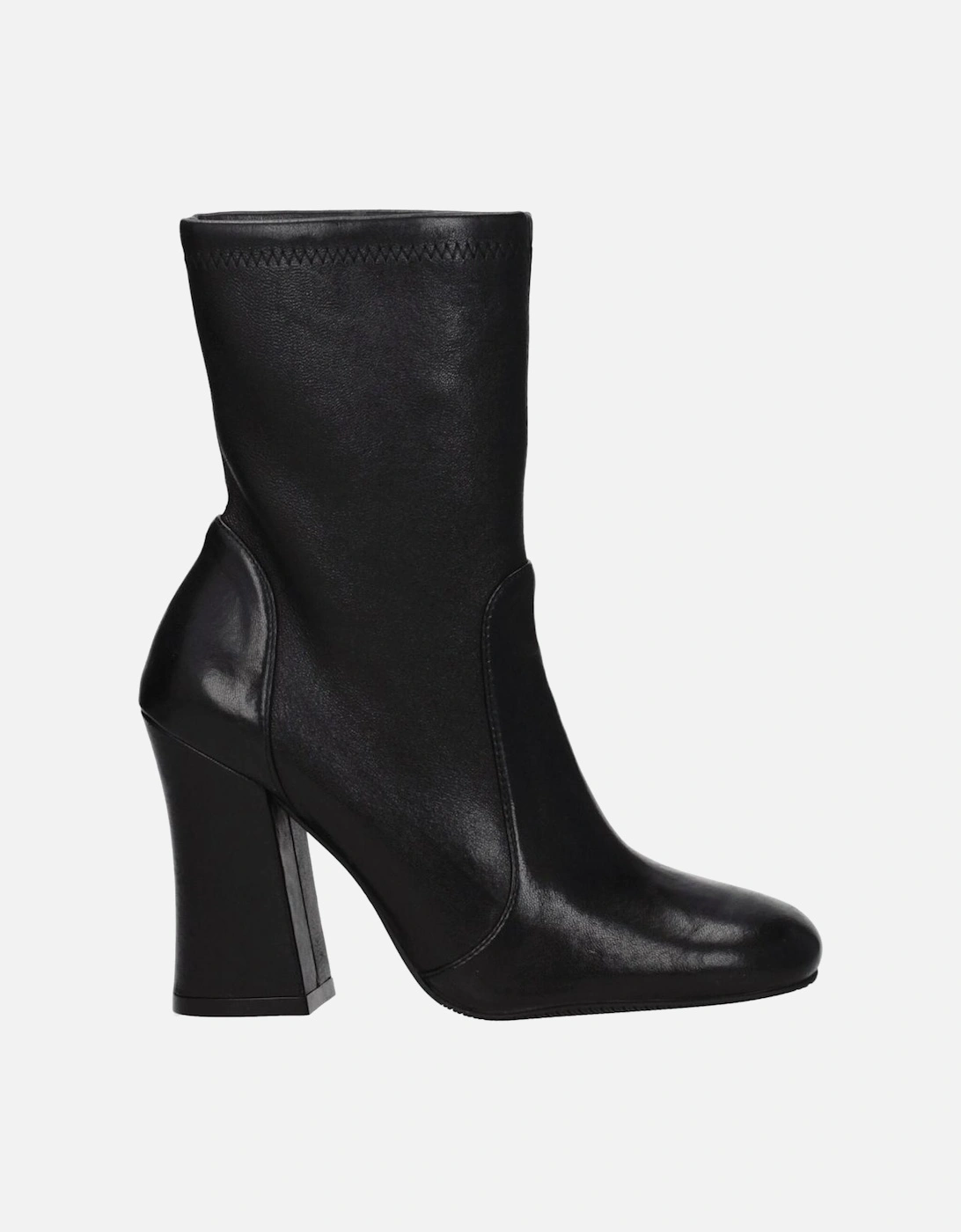 Vintage Effect Leather Ankle Boots Women - Black, 5 of 4