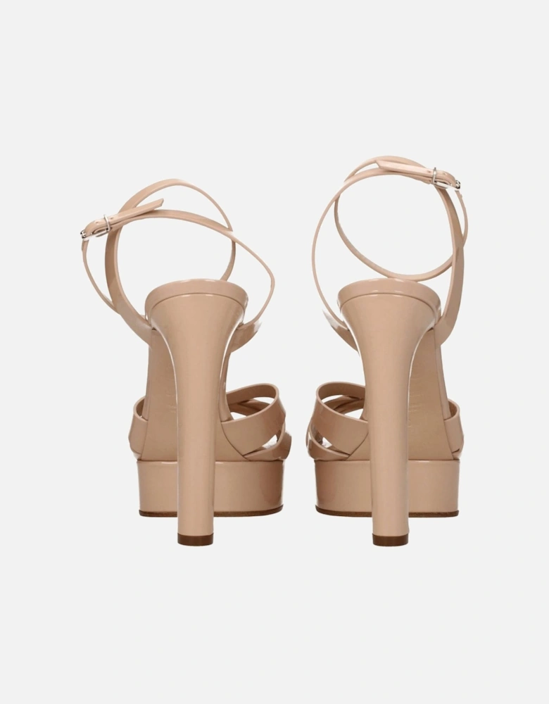 Patent Leather High Heel Open Toe Sandals Women - Pink