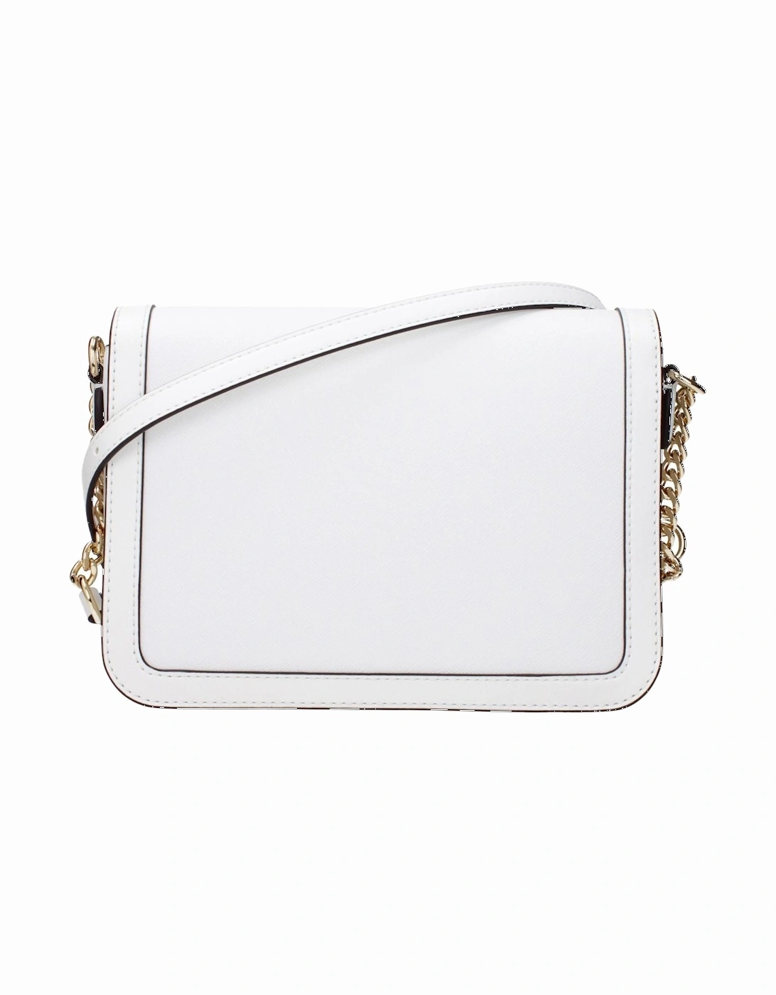 Leather Crossbody Bag with Adjustable Shoulder Strap Women - White