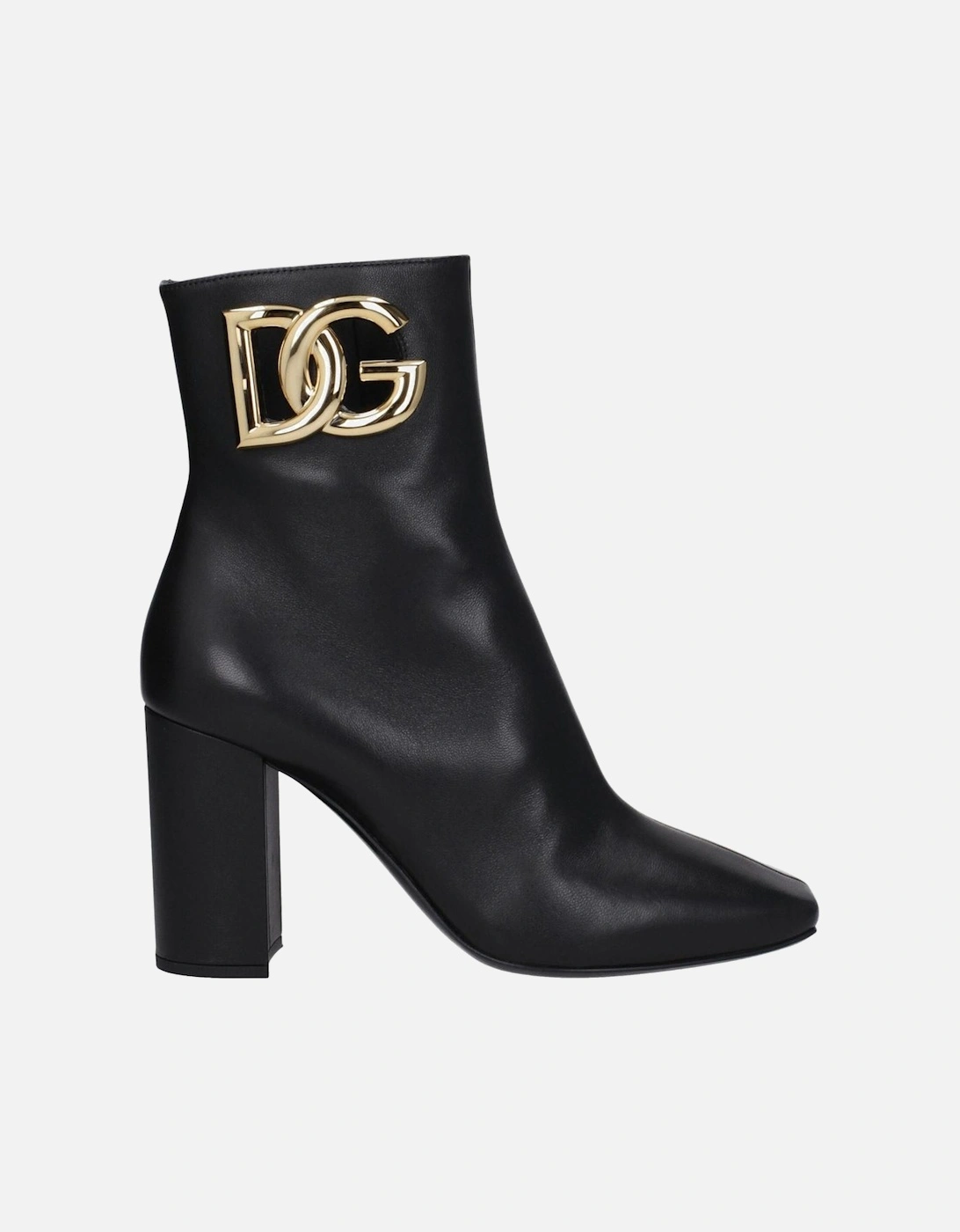 Vintage Effect High Heel Leather Ankle Boots Women - Black, 6 of 5