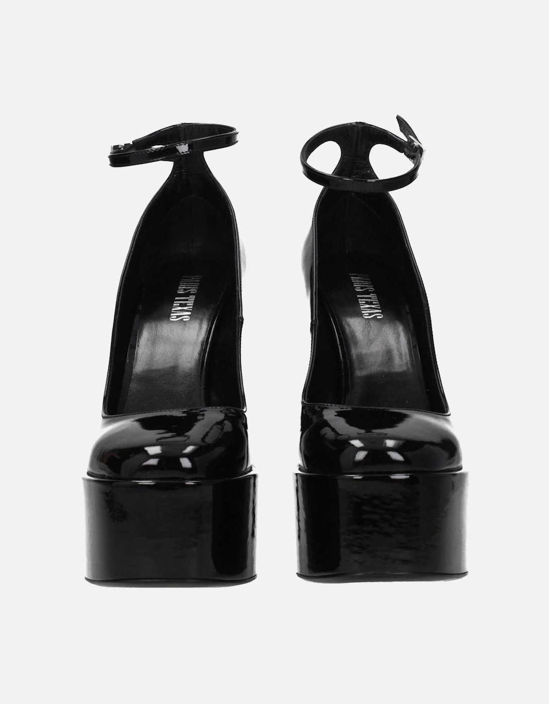 Patent Leather High Heel Sandals Women - Black