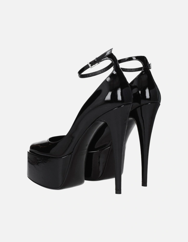 Patent Leather High Heel Sandals Women - Black