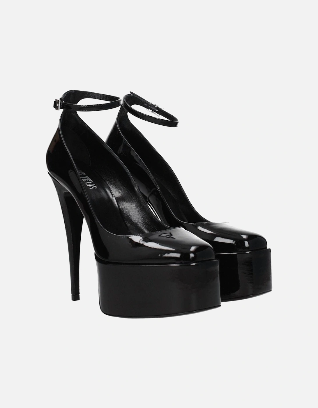 Patent Leather High Heel Sandals Women - Black