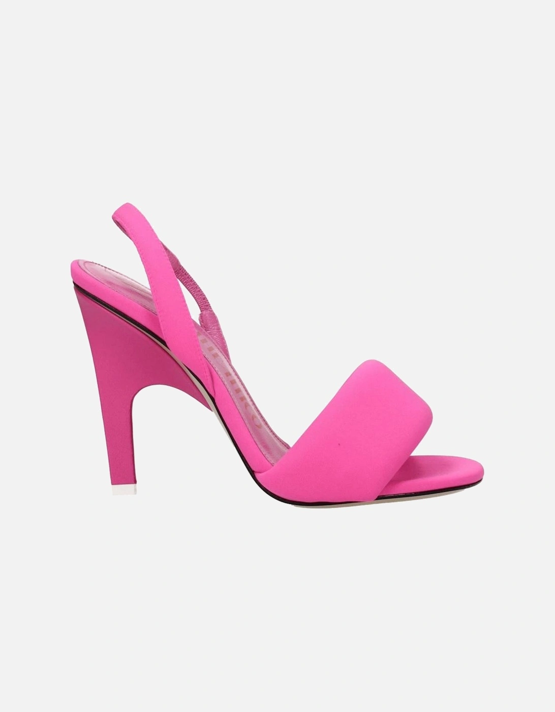 Open Toe High Heel Leather Sandals Women - Pink, 6 of 5