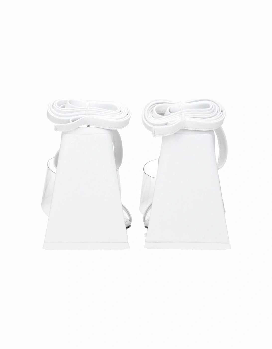 High Heel Leather Open Toe Sandals Women - White