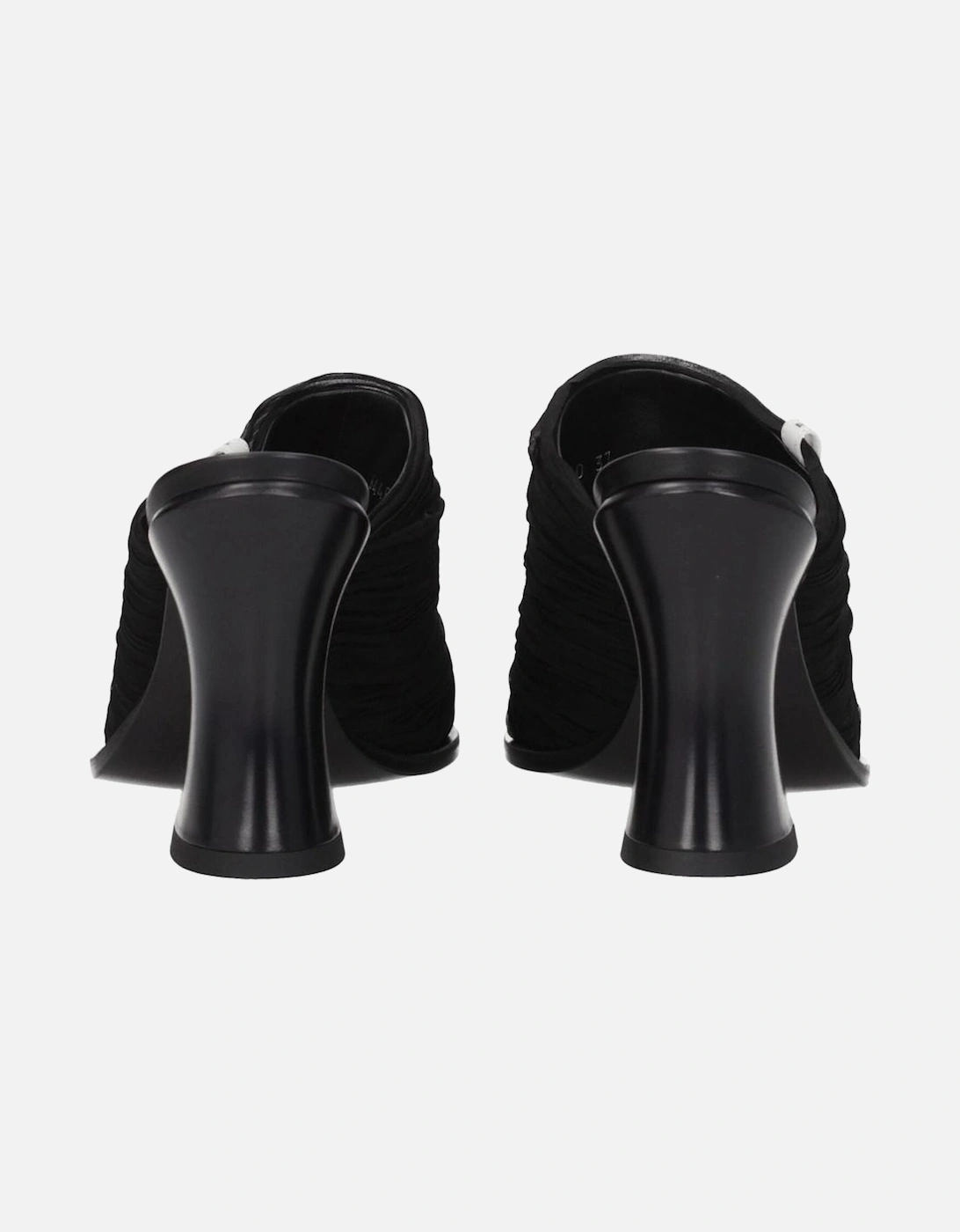 High Heel Open Toe Leather Sandals Women - Black