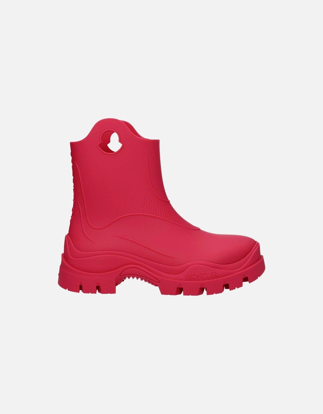 Rubber Ankle Boots with Side and Back Logo Women - Pink, 6 of 5
