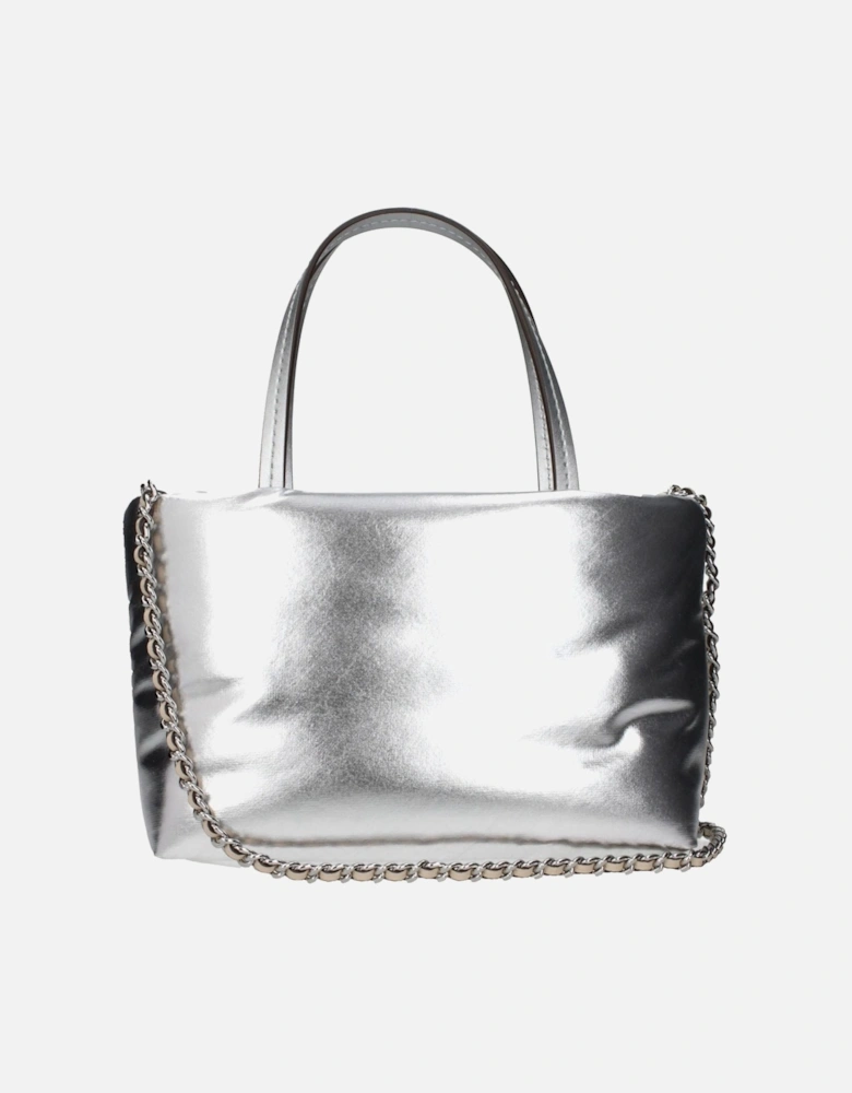 Mini Leather Handbag with Front Logo and Removable Shoulder Strap