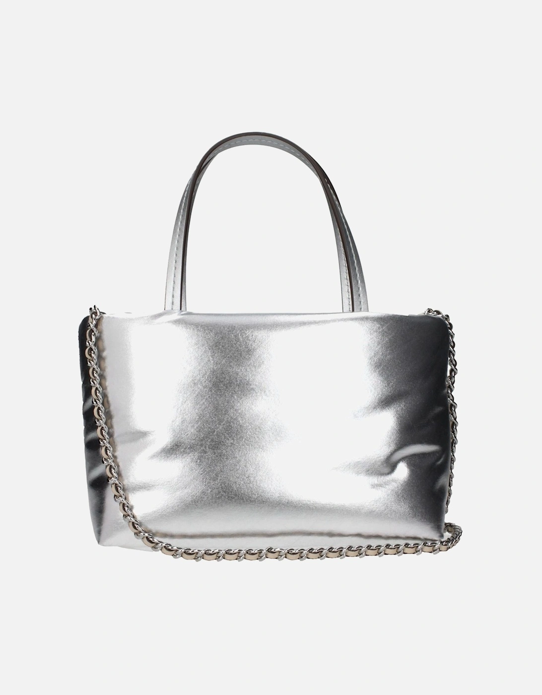 Mini Leather Handbag with Front Logo and Removable Shoulder Strap