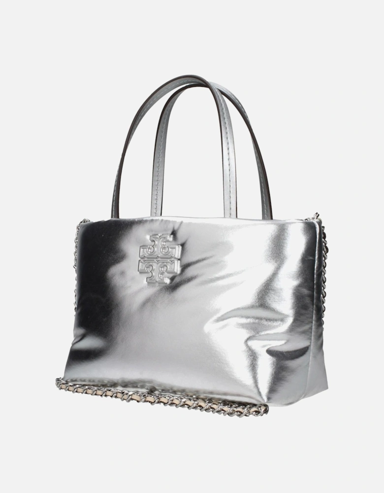 Mini Leather Handbag with Front Logo and Removable Shoulder Strap