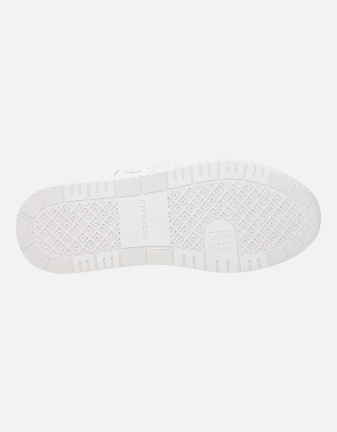 Patent Leather Lace-Up Sneakers with Logo Detailing Women - White