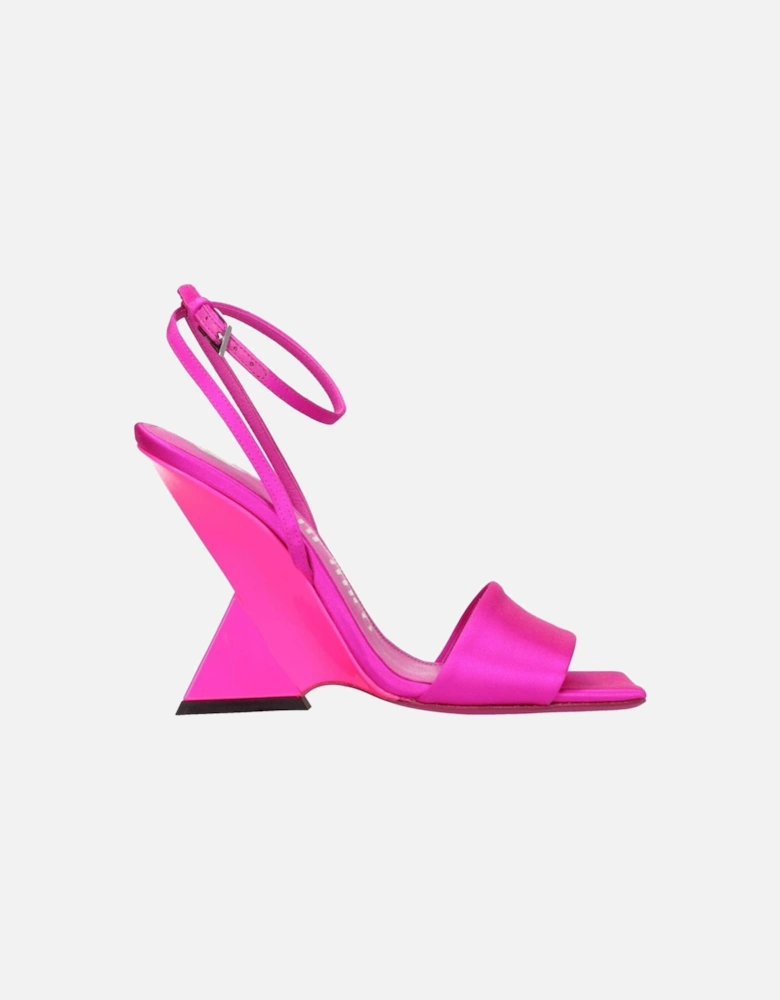Satin High Heel Open Toe Sandals Women - Pink