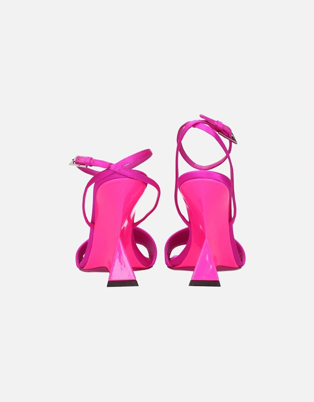 Satin High Heel Open Toe Sandals Women - Pink