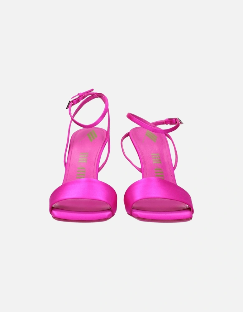 Satin High Heel Open Toe Sandals Women - Pink