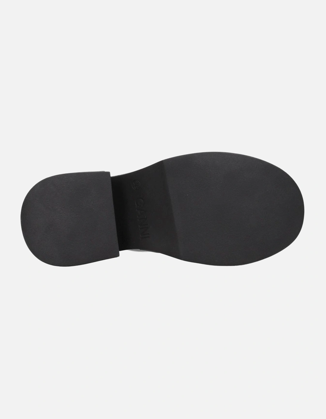 High Heel Patent Leather Slippers and Clogs Women - Black Sandals