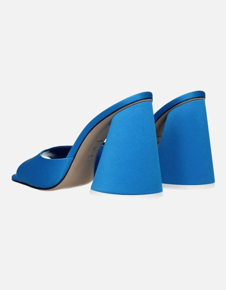 High Heel Satin Open Toe Sandals Women - Light Blue