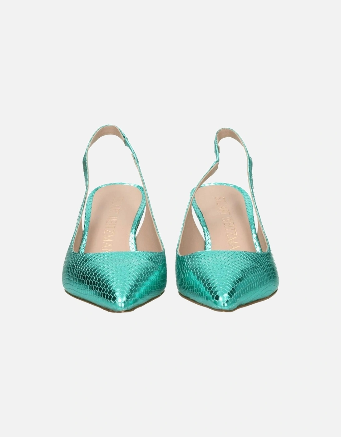 Suede Pointy Toe Mid Heel Sandals Women - Green