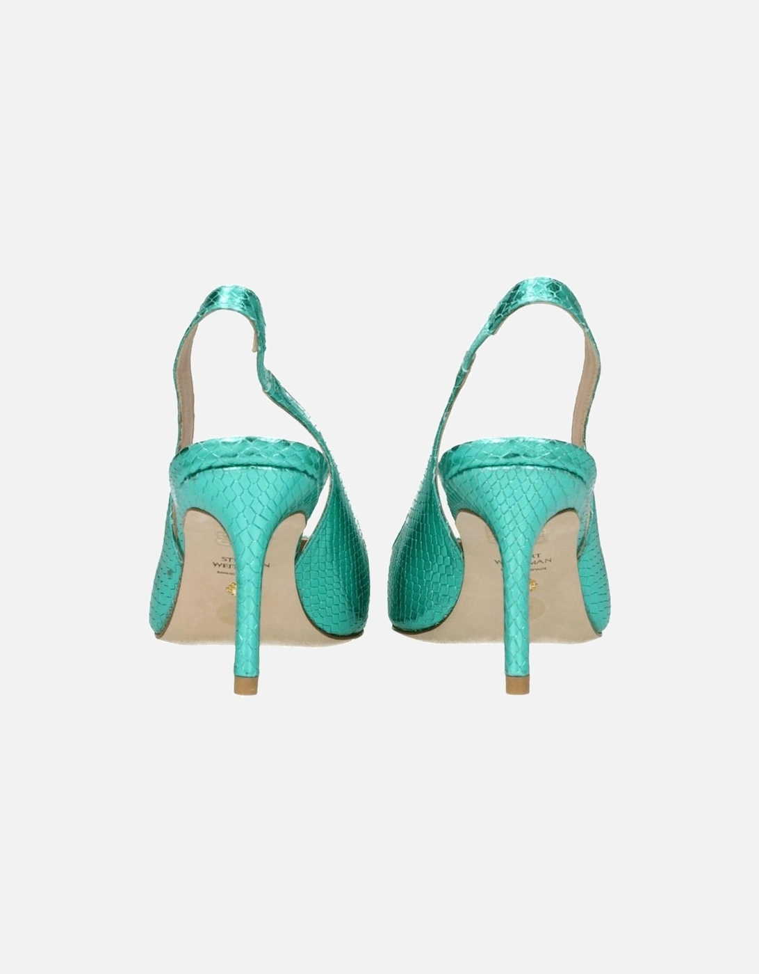 Suede Pointy Toe Mid Heel Sandals Women - Green