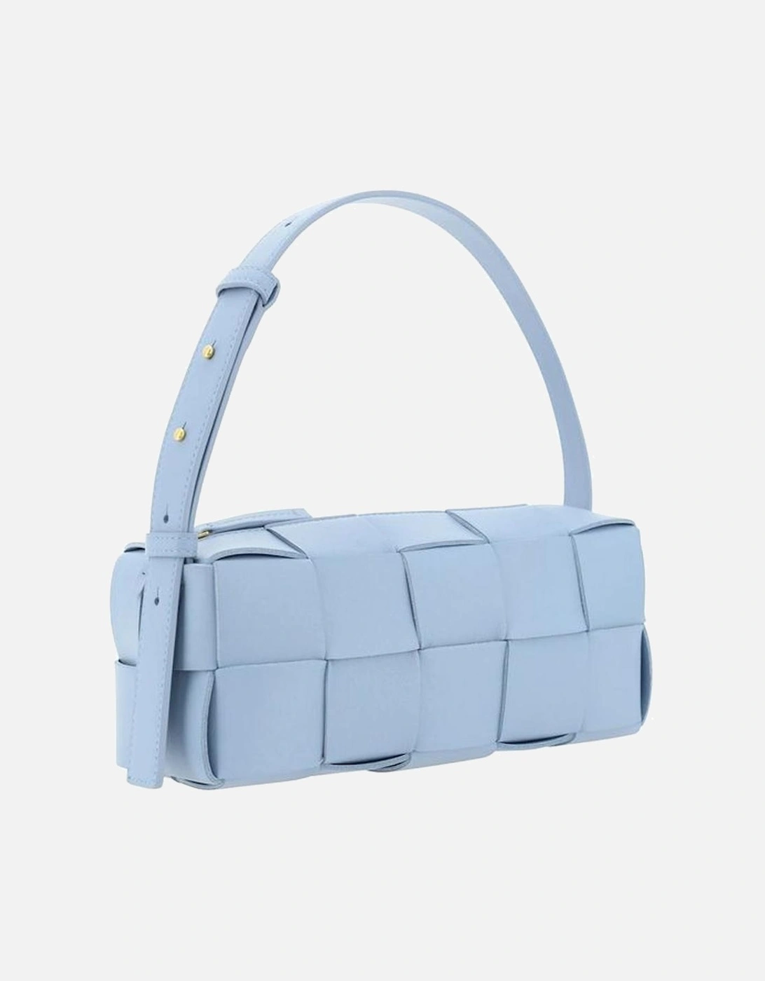 Intrecciato Lamb Leather Shoulder Bag Women - Blue