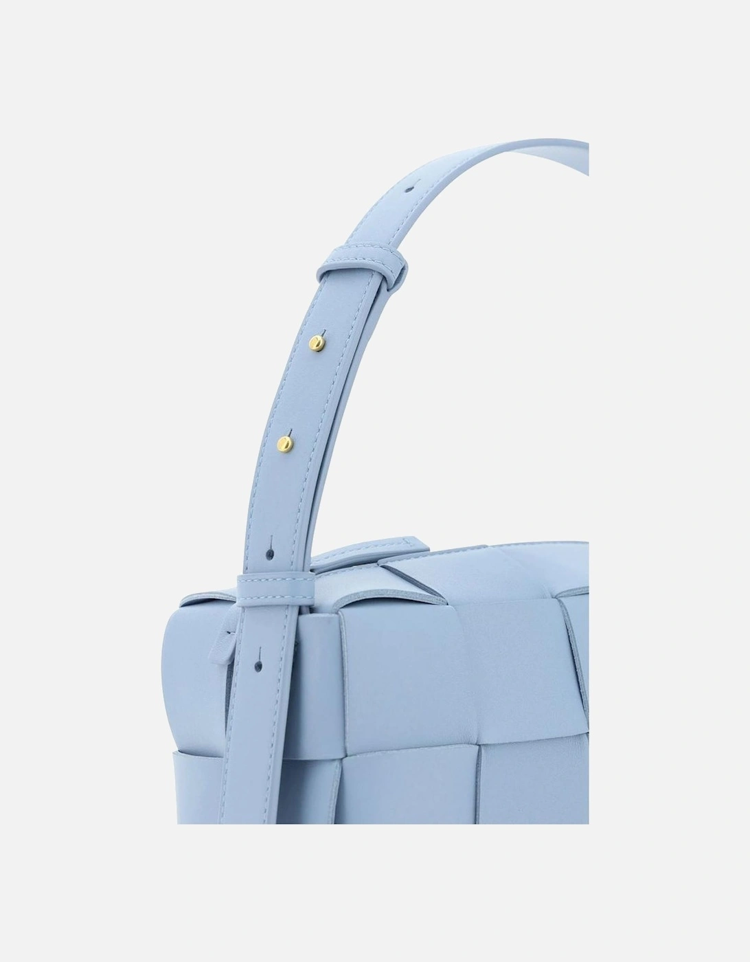 Intrecciato Lamb Leather Shoulder Bag Women - Blue