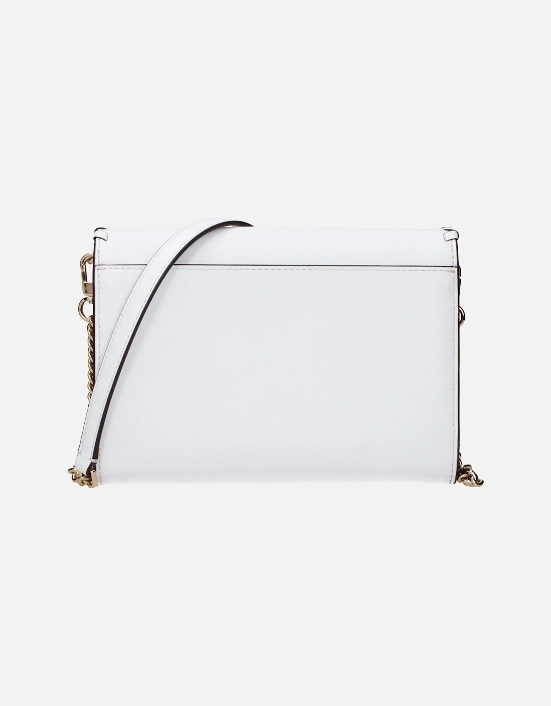 Leather Clutch with Removable Shoulder Strap Women - White Clutch Bags