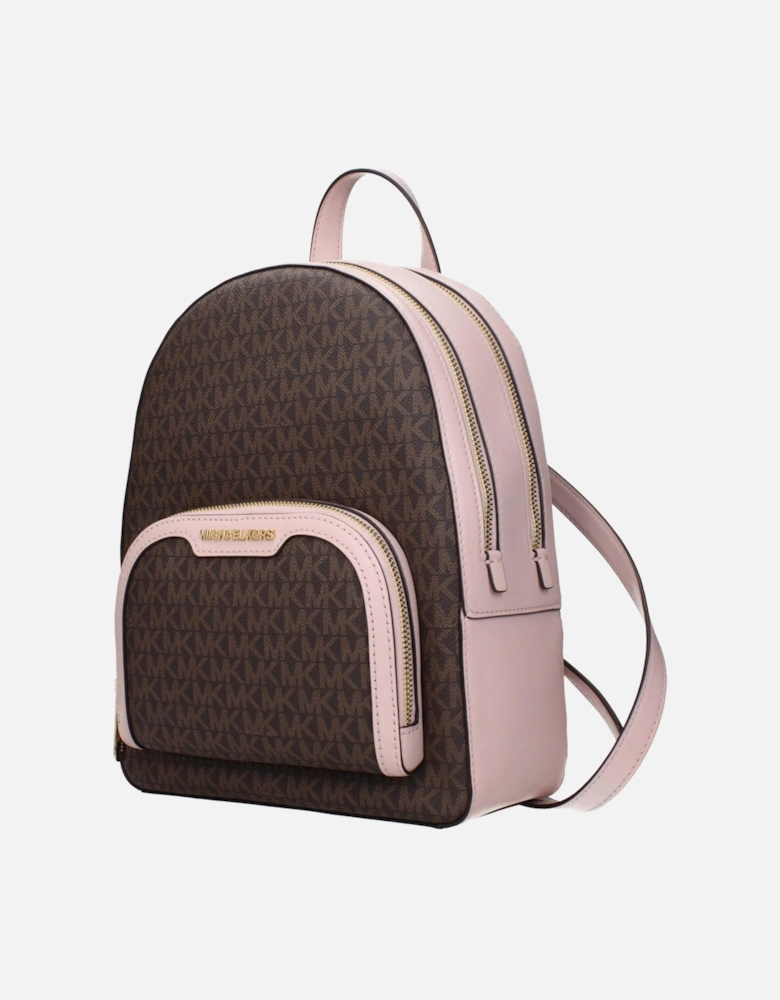 Logo-Embellished Backpack with Adjustable Straps Women - Brown