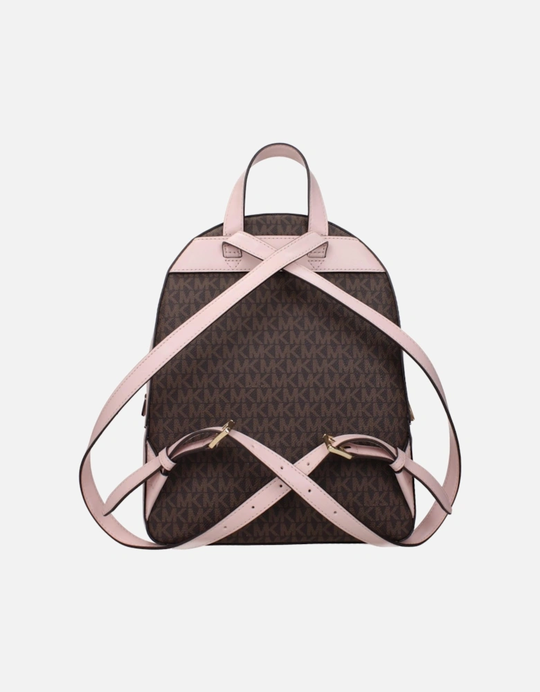 Logo-Embellished Backpack with Adjustable Straps Women - Brown