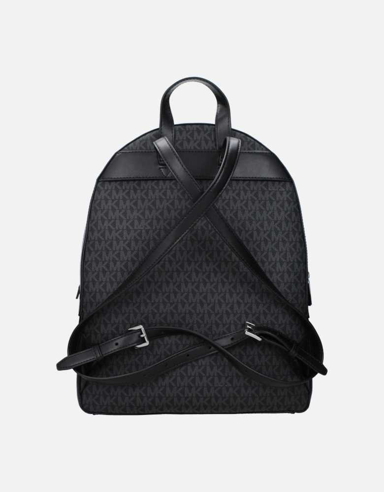 Logo Backpack with Adjustable Straps Women - Black
