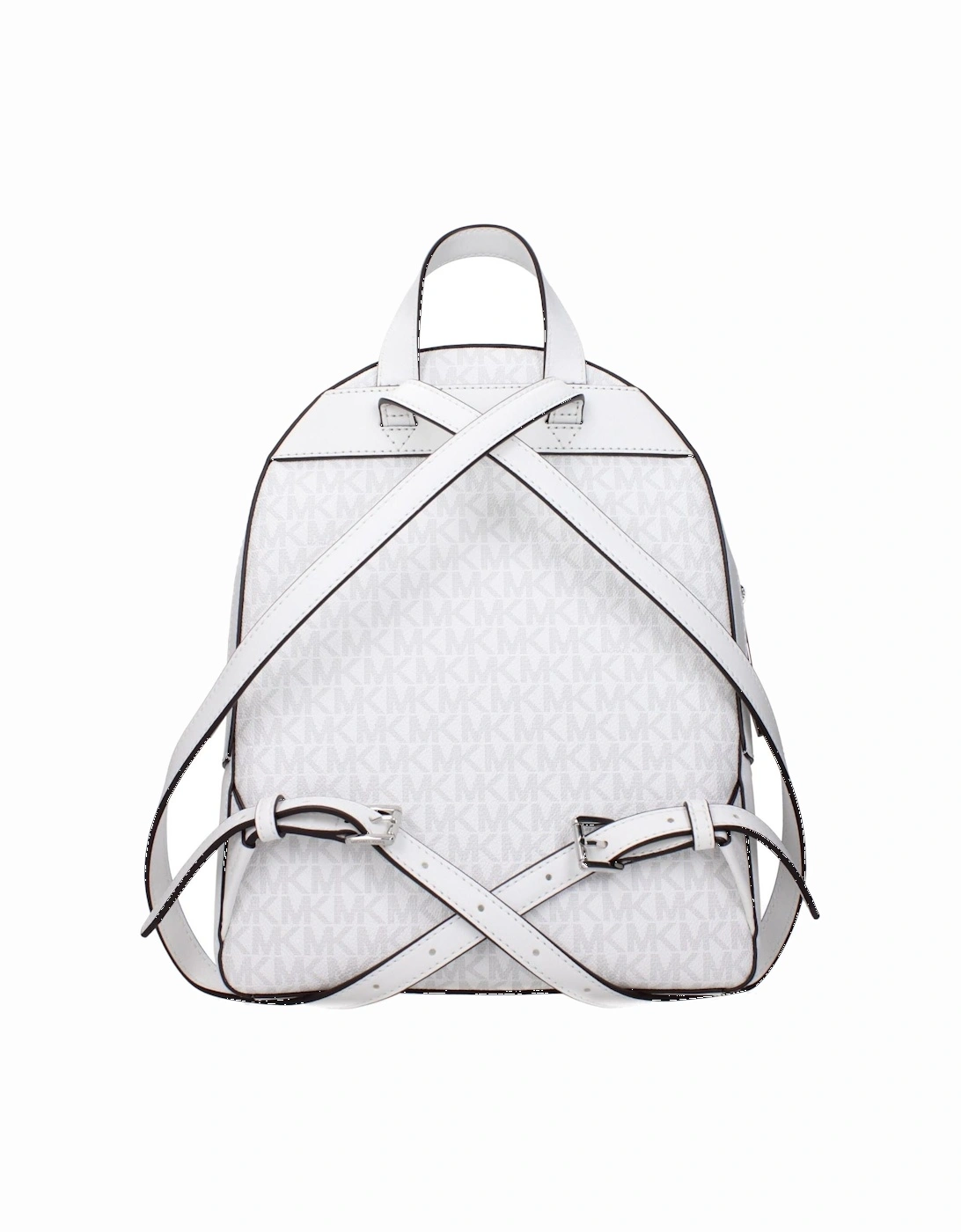 Logo Print Backpack with Adjustable Straps Women - White