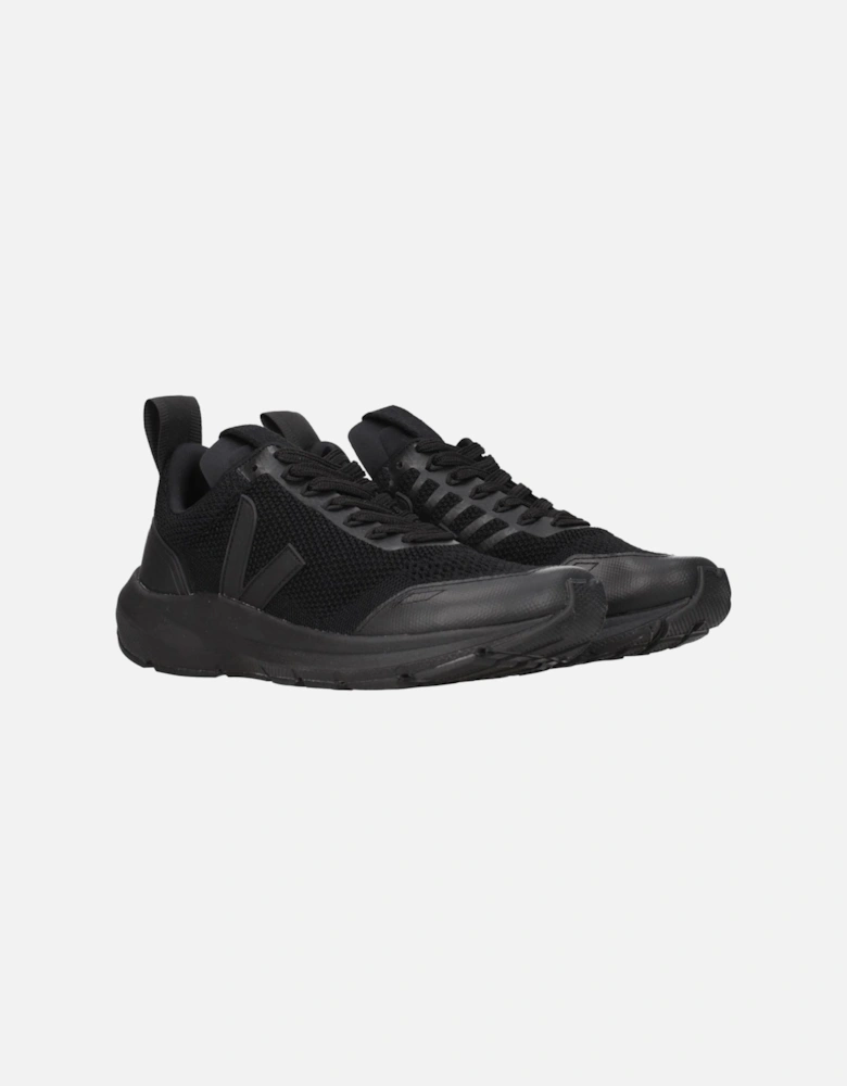 Lace-Up Sneakers with Side Logo Women - Black