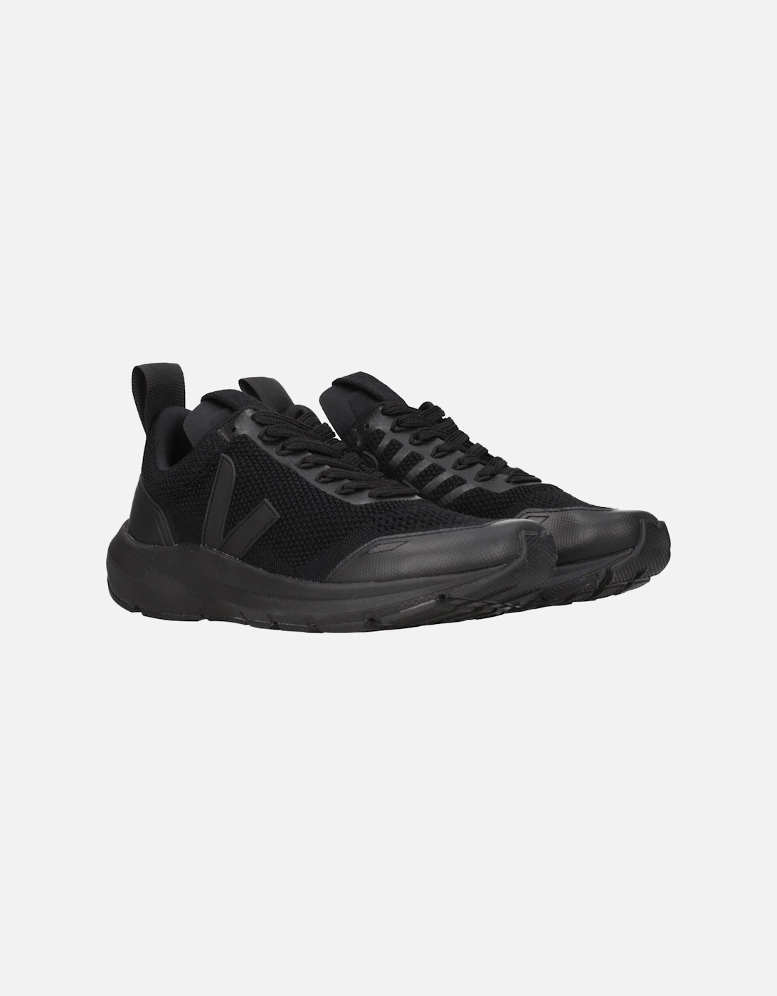 Lace-Up Sneakers with Side Logo Women - Black
