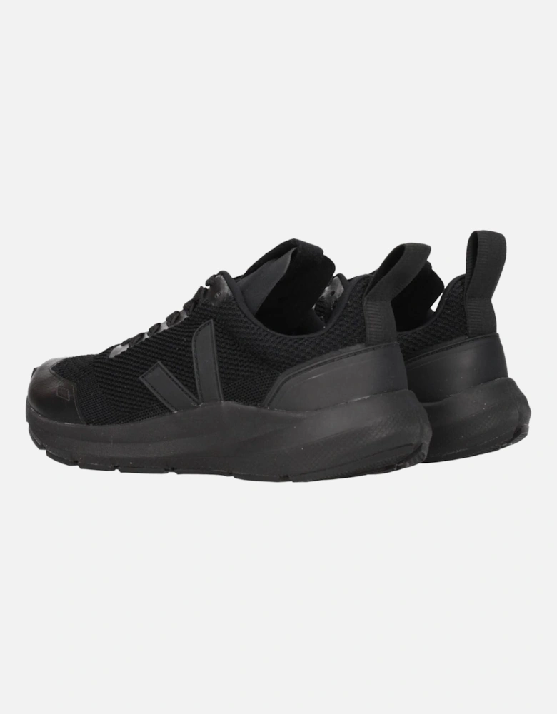 Lace-Up Sneakers with Side Logo Women - Black
