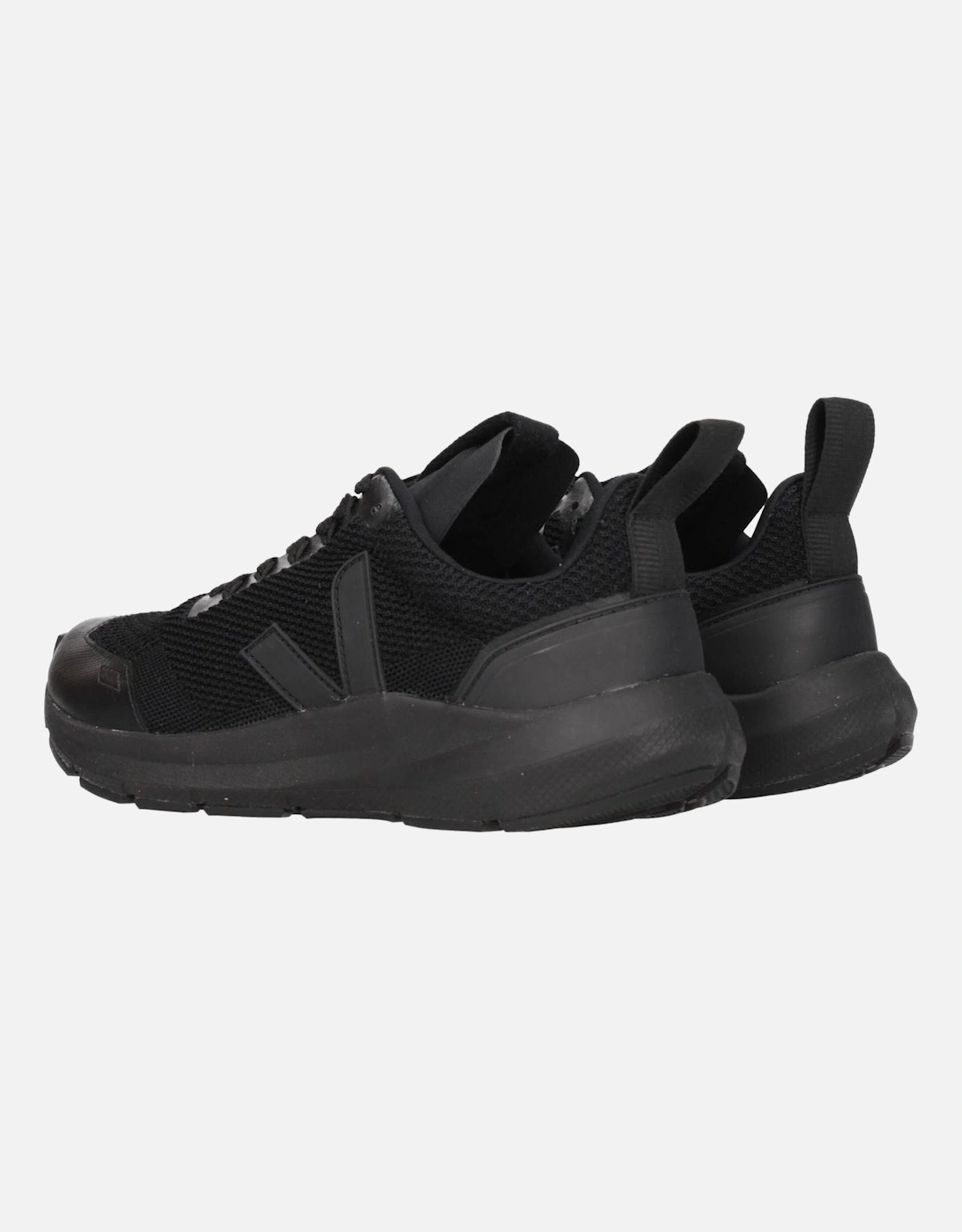 Lace-Up Sneakers with Side Logo Women - Black