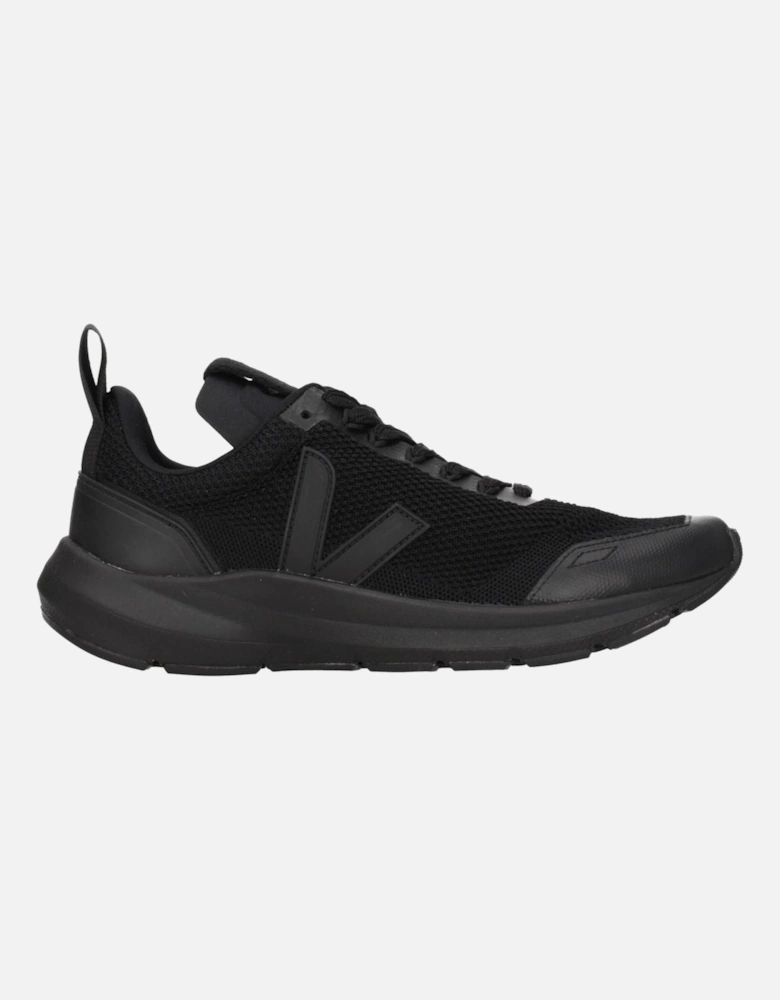 Lace-Up Sneakers with Side Logo Women - Black