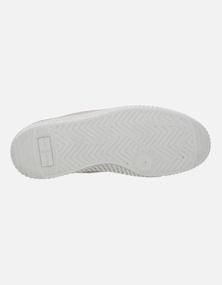 Leather Casual Sneakers with Aged Effect Women - Pink