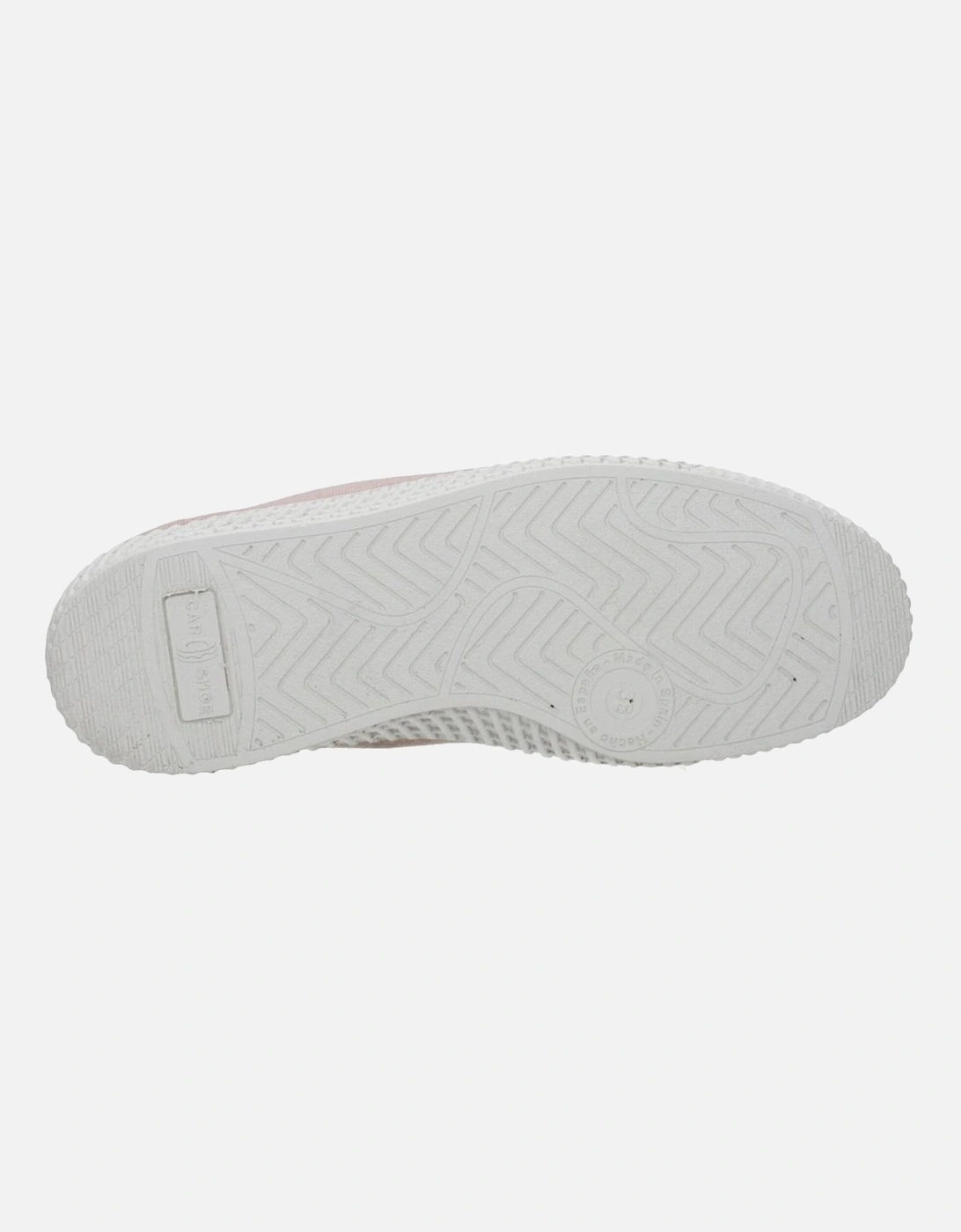 Leather Casual Sneakers with Aged Effect Women - Pink