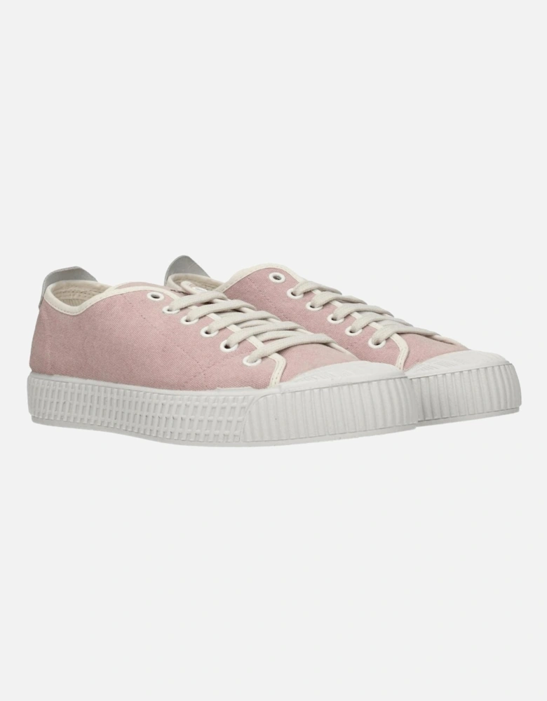 Leather Casual Sneakers with Aged Effect Women - Pink