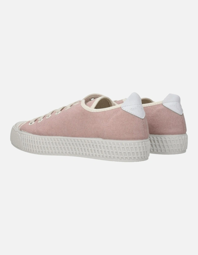 Leather Casual Sneakers with Aged Effect Women - Pink
