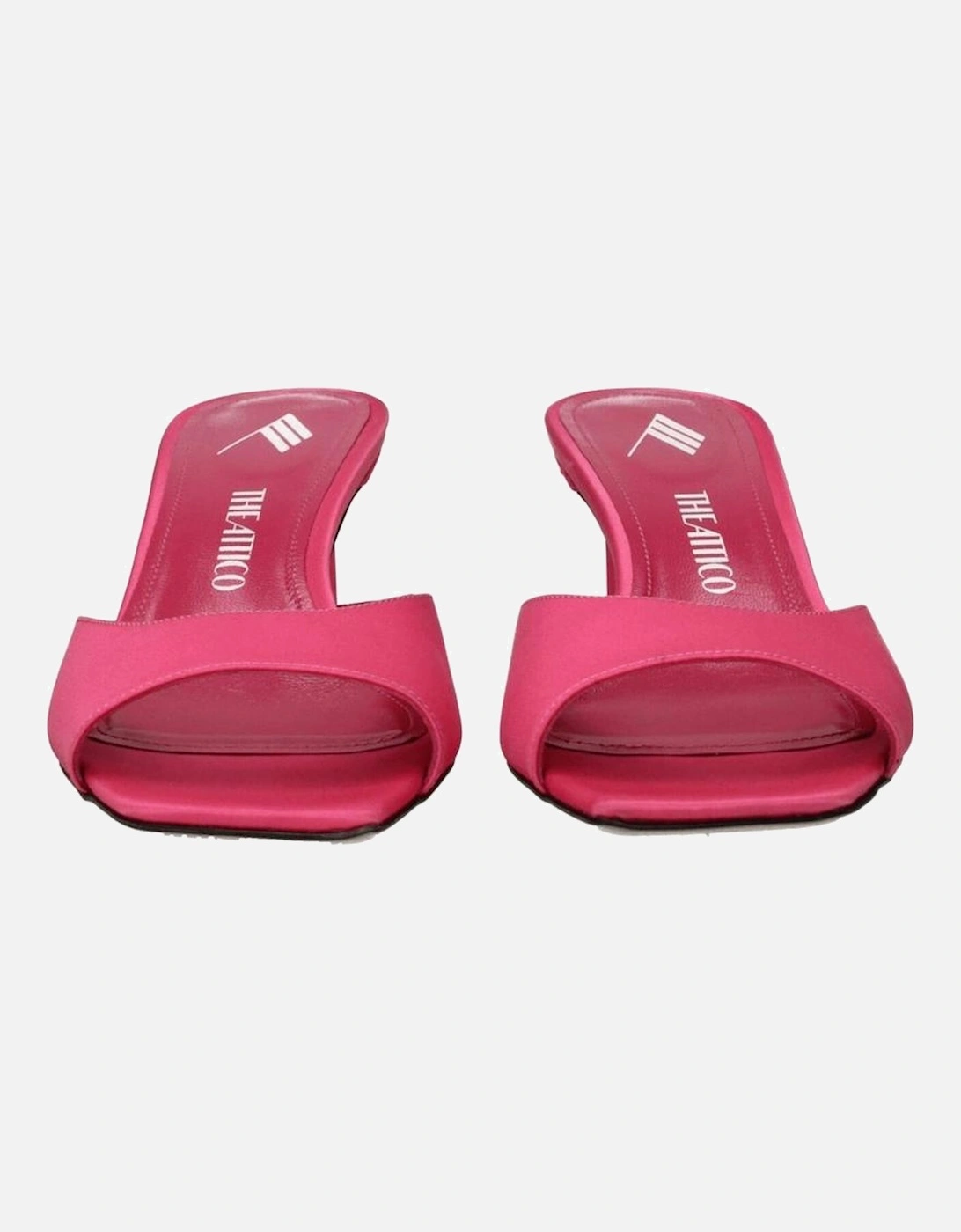 Mid Heel Open Toe Fabric Sandals Women - Pink