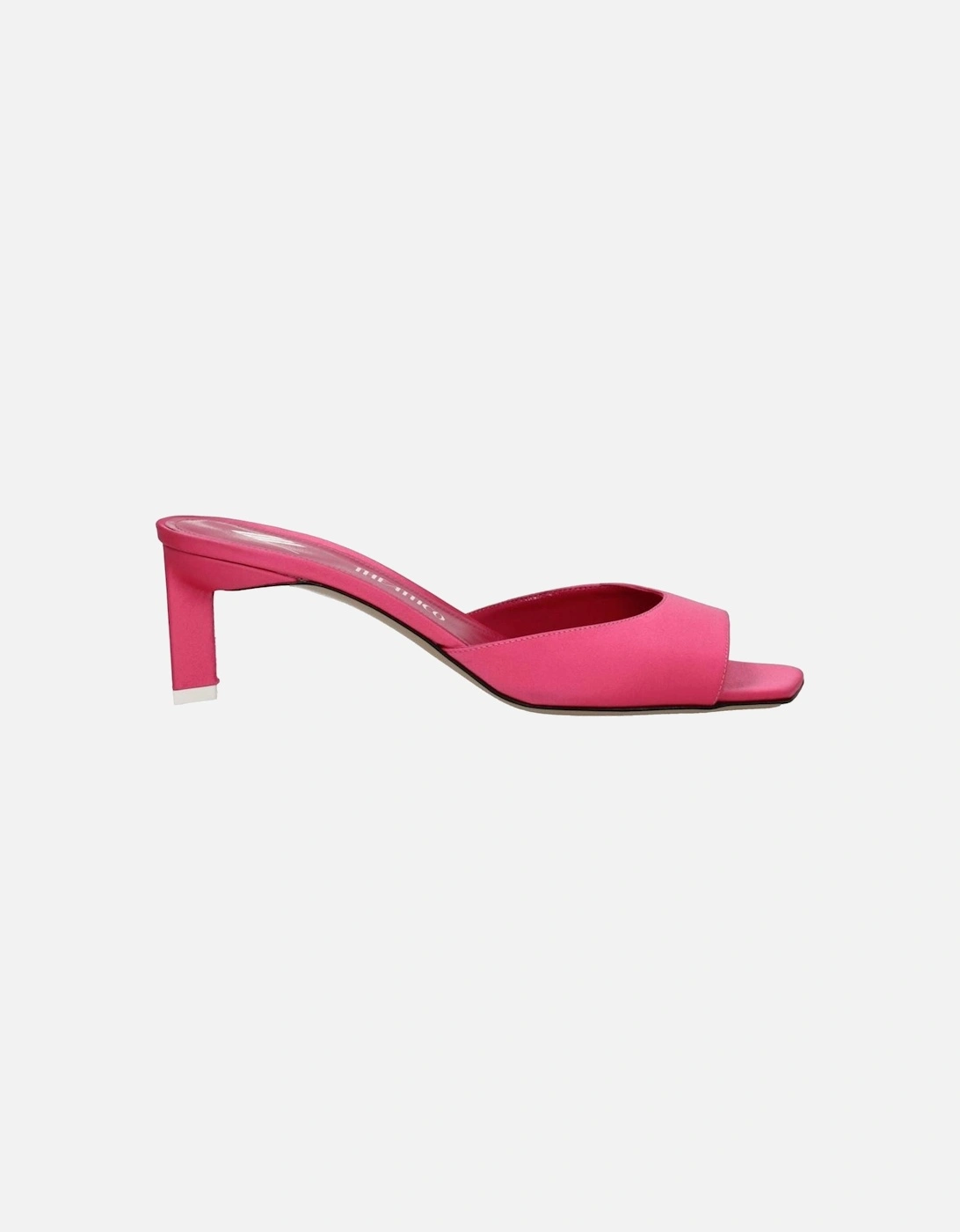 Mid Heel Open Toe Fabric Sandals Women - Pink, 6 of 5